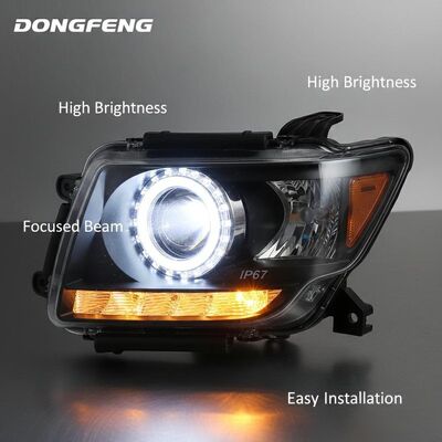 ভালো দাম উচ্চ উজ্জ্বলতা এবং ফোকাসড বিম সহ ডংফেং ট্রাকের হেডলাইট, সহজ ইনস্টলেশনের জন্য জলরোধী এবং ধুলোরোধী নকশা অনলাইন